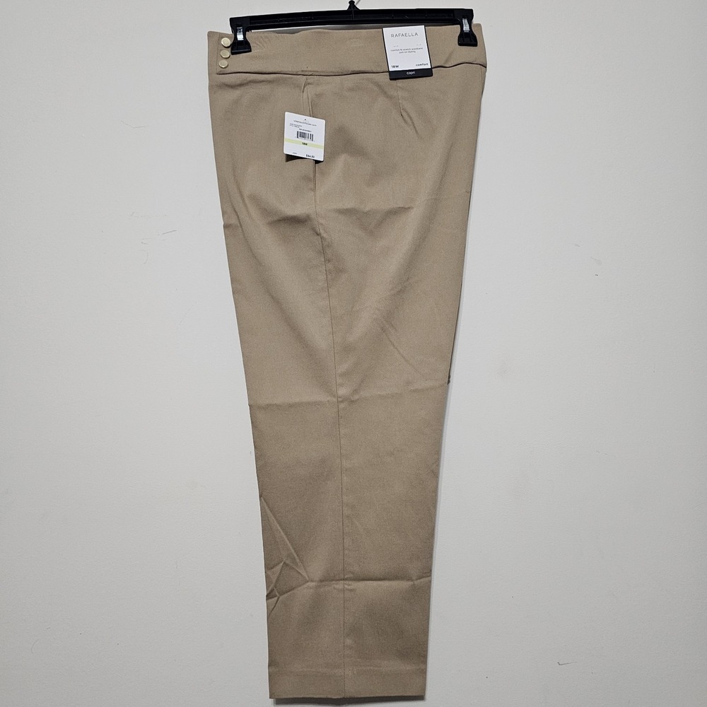Rafaella Womens Pant‎ Size 18W fit 2X/XXL Stretch Work Pull On Elastic Waistband